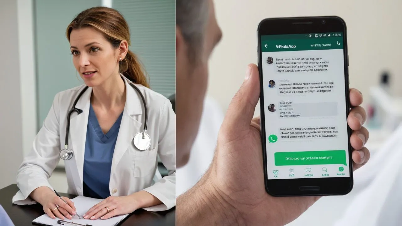 Médico en orientación por WhatsApp en MedicoExpress, ayuda a verificar dosis de medicamentos y suplementos